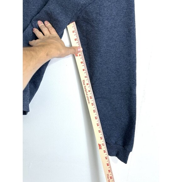 Jerzees Men's 1/4 Zip Pullover Mock Neck Long Sleeve Company Logo Blue M - Picture 12 of 13